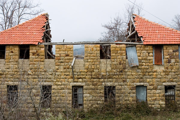 Collapsed Roof of Silk Processor - Baskinta