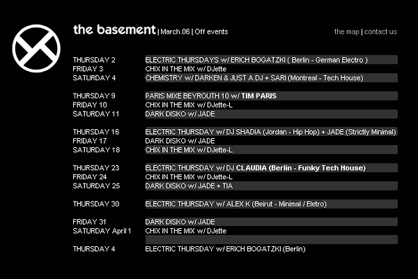 The Basement - Beirut Nightclub - House Electro Jazz music