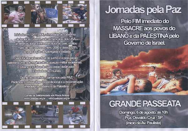 Demonstrations against the WAR: BRAZIL
