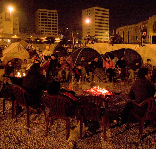 Opposition Sit-In: Dec 2, 2006 : Fire Side : Martyrs Square