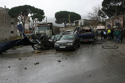 Bikfaya Lebanon Bus Bomb Explosion