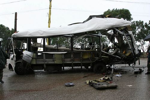 Bikfaya Lebanon Bus Bomb Explosion
