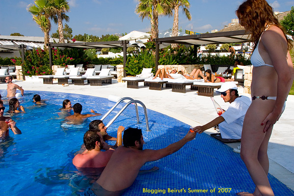 Pretentious Redefined - Sipping Ros in the Pool - Summer of 2007