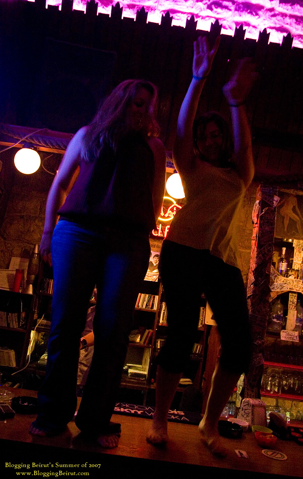Dancing on the Bar, Cheers, Brummana - Summer of 2007