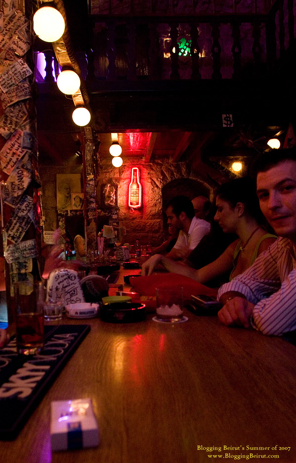Dancing on the Bar, Cheers, Brummana - Summer of 2007