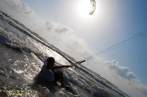 Kite Surfing at La Guava, Rmeileh - Summer of 2007