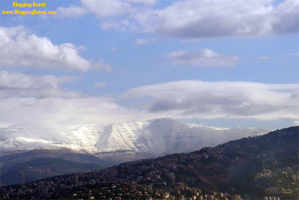 First Snow!  Jabal Sannine